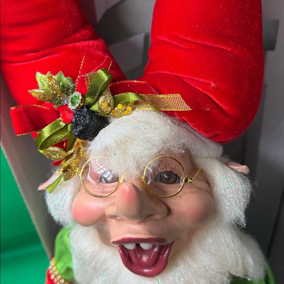 Mark Roberts Christmas Elf with Red and Green Attire - Picture 4 of 5